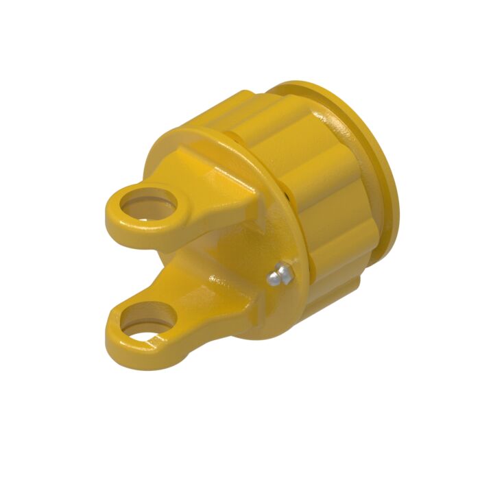 Weasler AB2,AW20 series ratchet clutch yoke with 1 3/8-6 spline bore and spring-lok connection