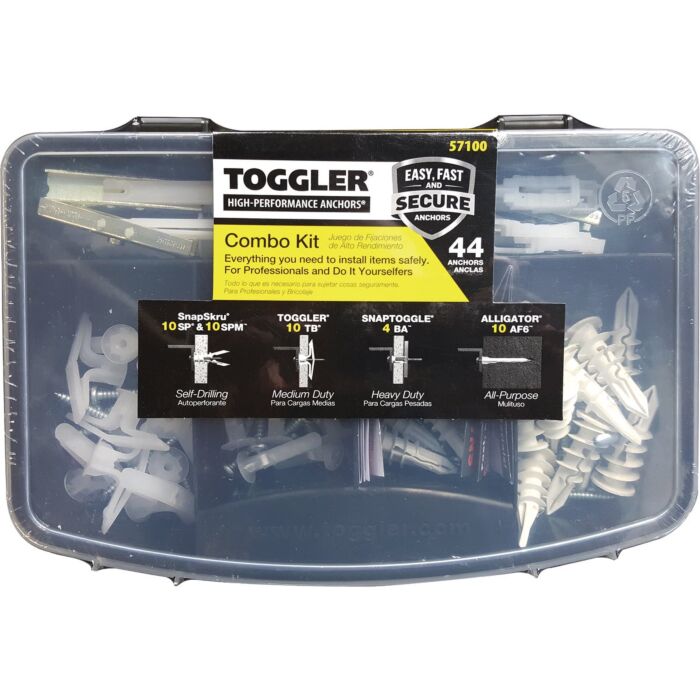 TOGGLER Assorted Anchor Combo Kit (44pc)