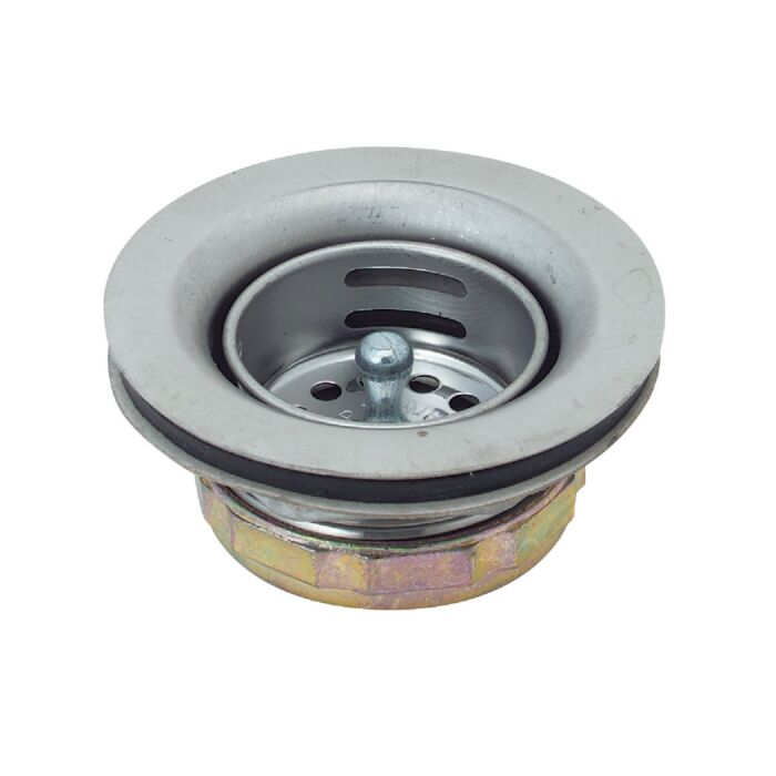 Do it Best Do it 2 In. to 2-1/2 In. Jr. Duo Chrome Basket Strainer Assembly