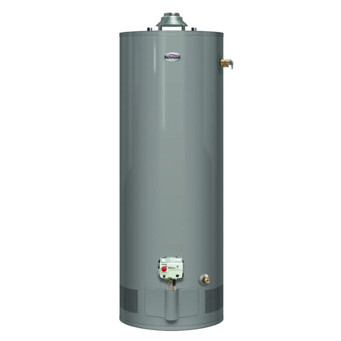 Richmond Essential Series 6G40-32PF3 Gas Water Heater, Liquid Propane, 40 gal Tank, 67 gph, 32000 Btu/hr BTU