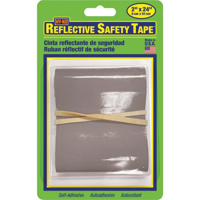 HY-KO Hy-Ko 2 In. W. x 24 In. L. Silver Stripe Reflective Safety Tape