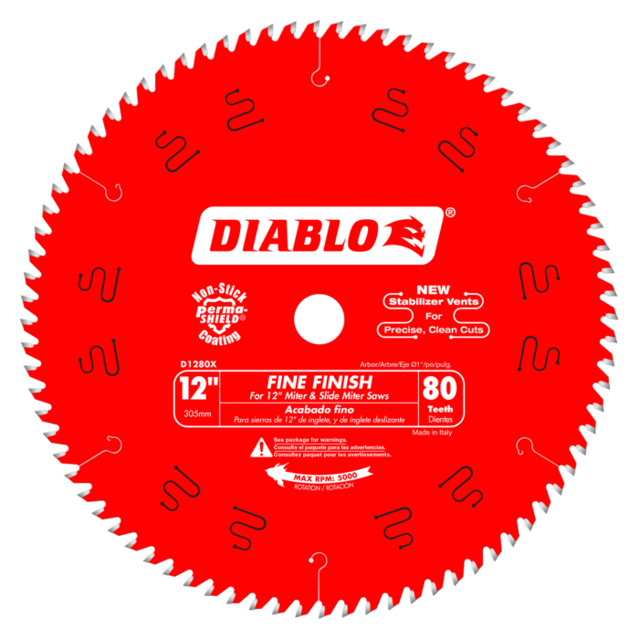 12 in. x 80 Tooth Fine Finish Saw Blade