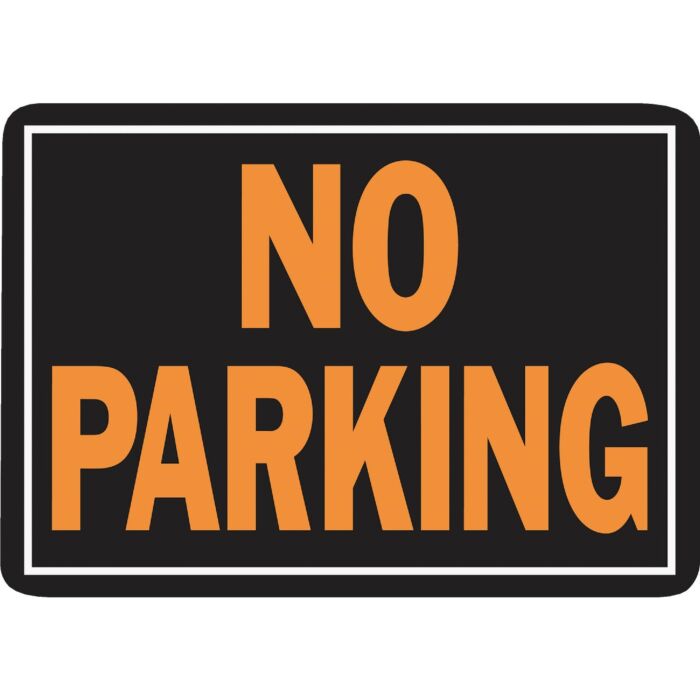 HY-KO Hy-Ko 10x14 Day-Glo Aluminum Sign, No Parking