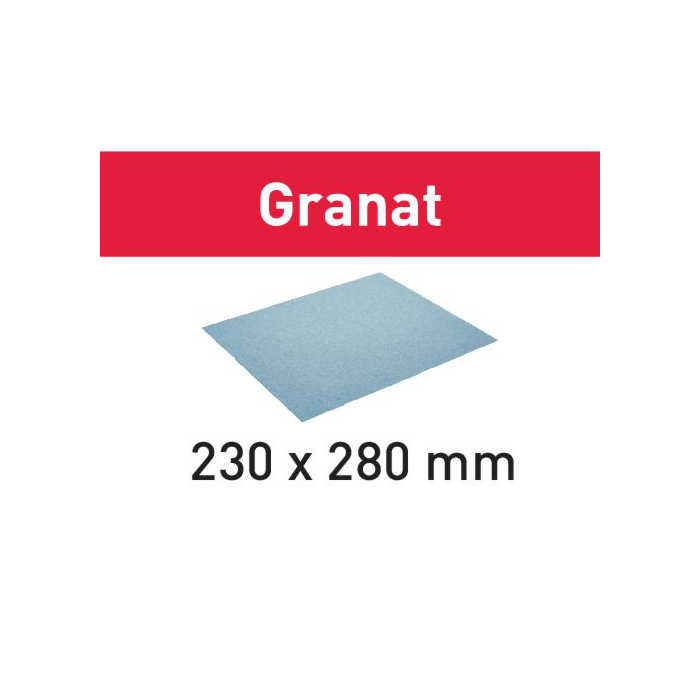 Abrasive paper 230x280 P150 GR/10 Granat
