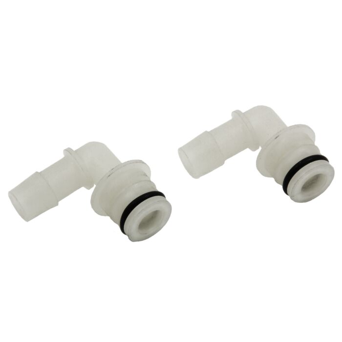 Delavan 3/4" QA x 1/2" Hose Barb 90deg Quick Attach Fitting