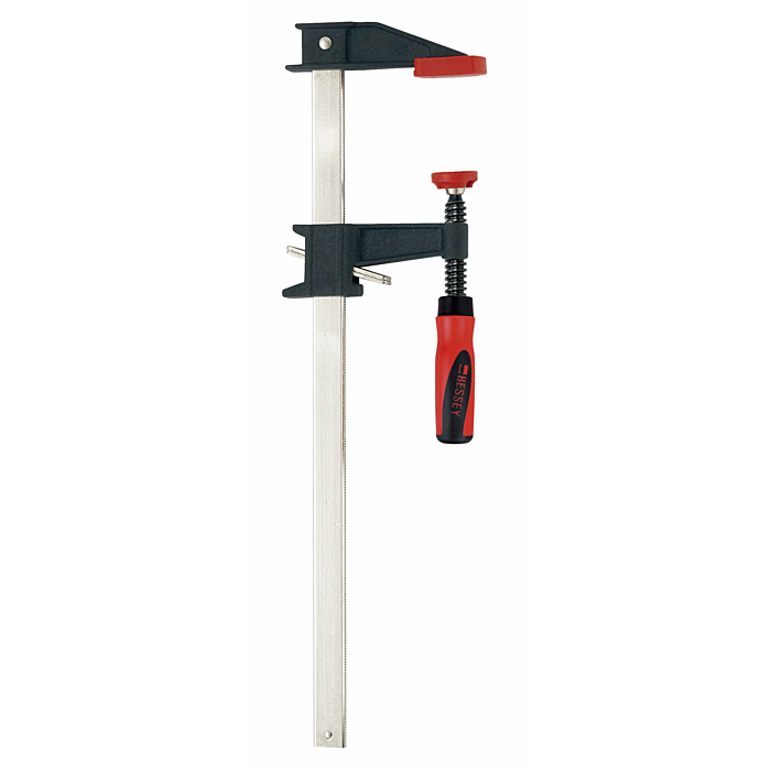Bessey Tools Clutch Style Bar Clamp, 18 Inch Capacity 3-1/2 Inch Throat with 2K Handle