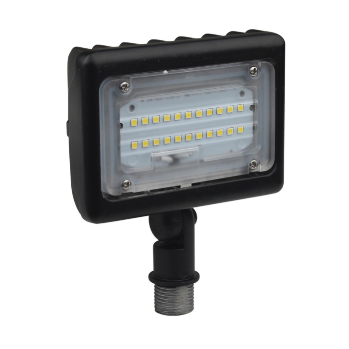 LED Small Flood Light- 15W - 5000K - Bronze Finish - 100-277V