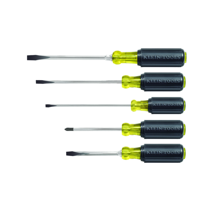 Klein Tools Screwdriver Set, Slotted and Phillips, 5Piece