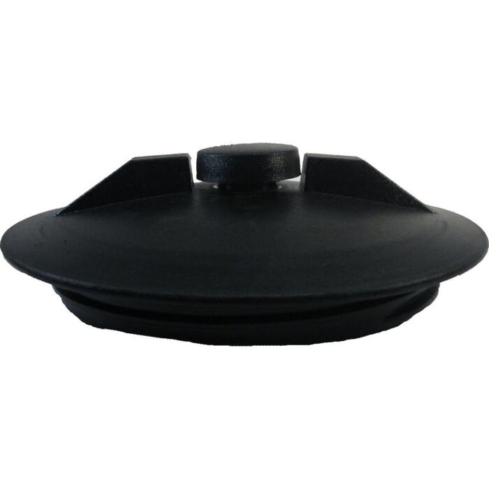 Norwesco 8 in Connection Size Black 10 in Lid With Air Went