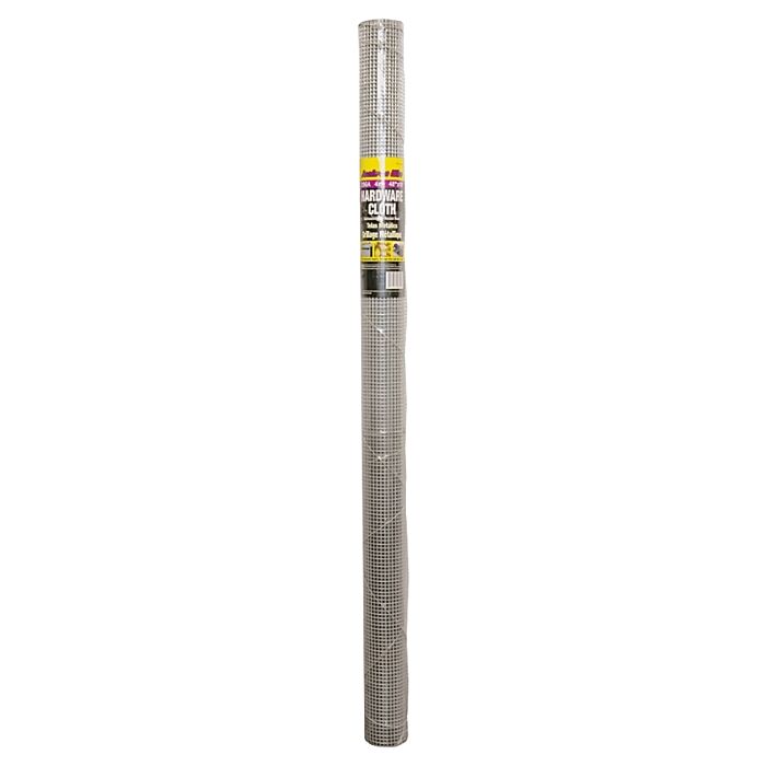 Jackson Wire 11 05 17 13 Hardware Cloth, 10 ft L, 48 in W, 23 Gauge, 1/4 x 1/4 in Mesh, Galvanized