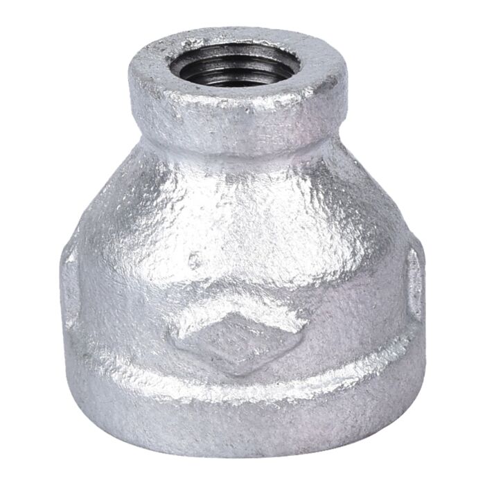 ProSource 24-3/4X1/4G Reducing Pipe Coupling, 3/4 x 1/4 in, Threaded, Malleable Steel, SCH 40 Schedule