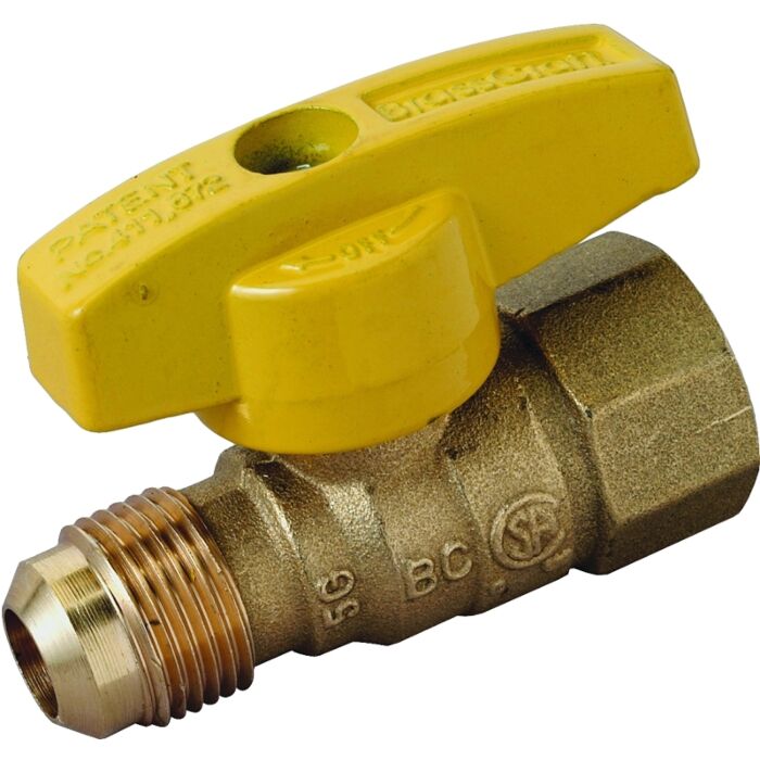 BrassCraft Brass Gas Ball Valve - 1/2 in. Flared x FIP