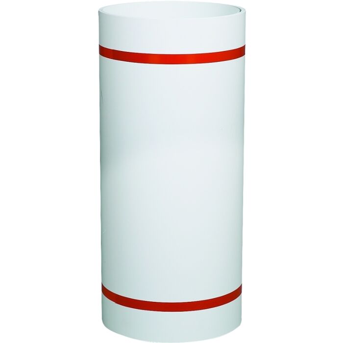 Amerimax 6912455 Trim Coil, 50 ft L, 0.018 Gauge, Aluminum, Lomar White, Painted