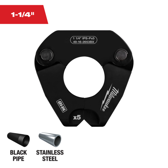 Milwaukee 1-1/4" IPS-P Pivoting Press Ring for M18™ FORCE LOGIC™ Press Tools