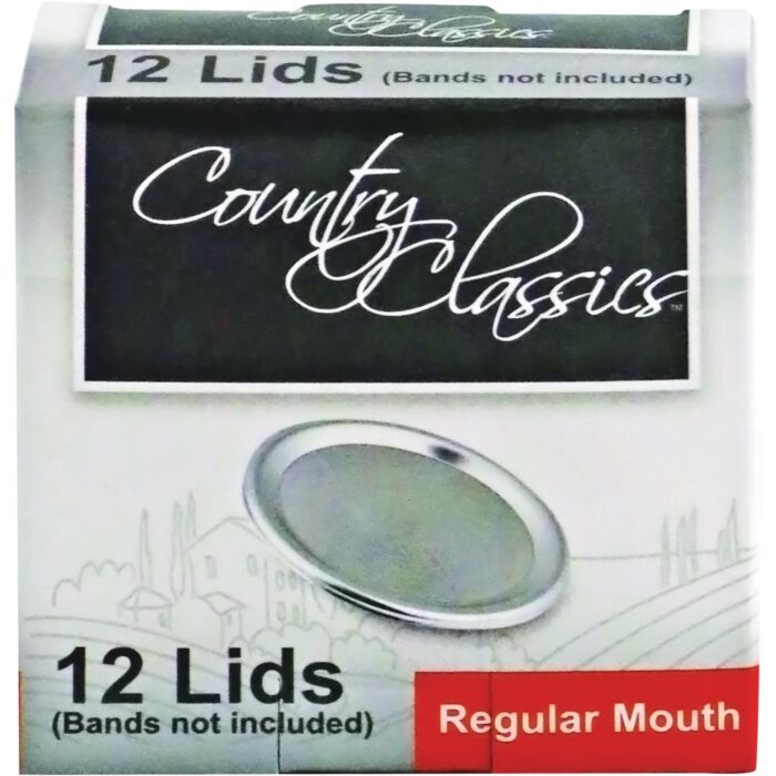 Country Classics Regular Mouth Canning Jar Lids (12-Count)