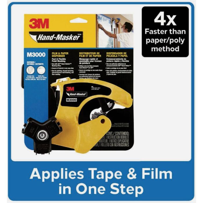 3M MPG9 Hand-Masker Masking Paper - 9x60 Yard Roll For Painting & Protection