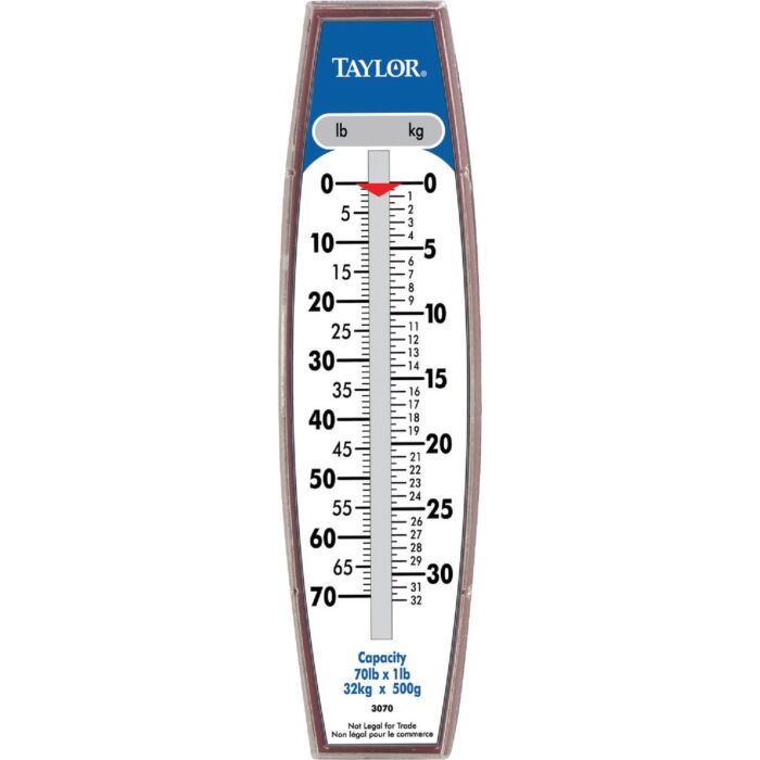 Taylor 70 Lb. Capacity Steel Hook Hanging Scale