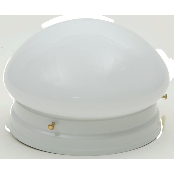 Boston Harbor Single Light Round Ceiling Fixture, 120 V, 60 W, 1-Lamp, A19 or CFL Lamp, White Fixture