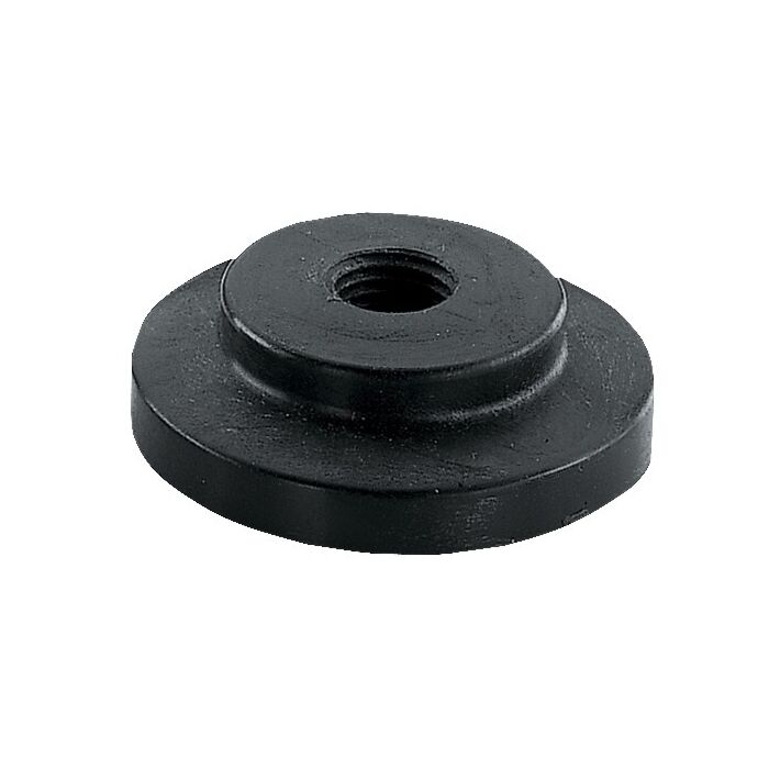 Norwesco 1" Flange Plug with 1/4" Female NPT Port, Poly
