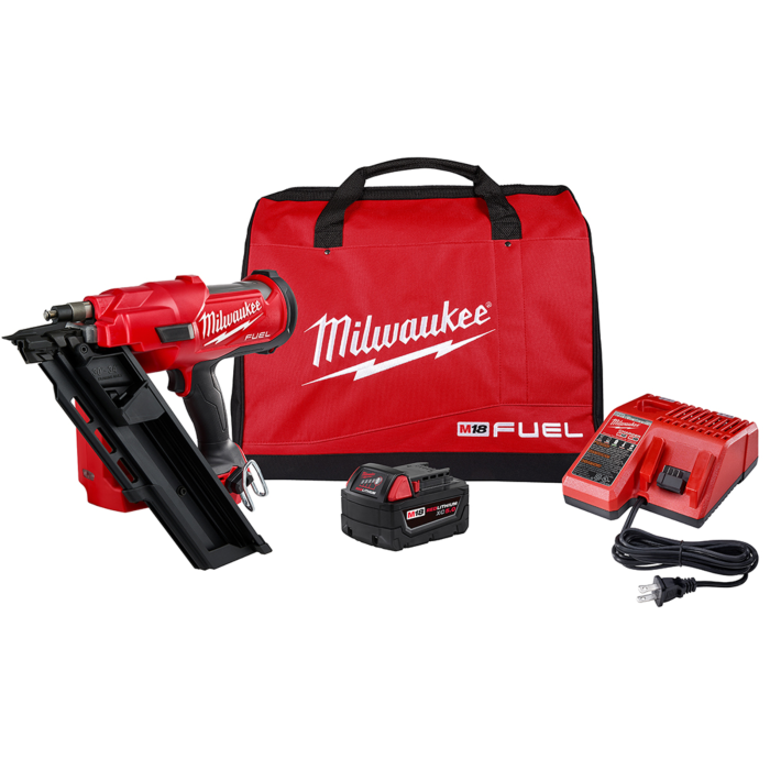 Milwaukee M18 FUEL™ 30 Degree Framing Nailer Kit