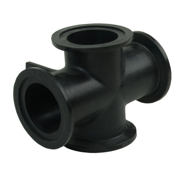 Norwesco 2" Full Port Flange Cross, Poly