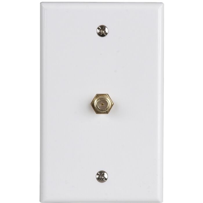 Zenith VW1001WJ1W Wallplate, 4-1/2 in L, 2-3/4 in W, White