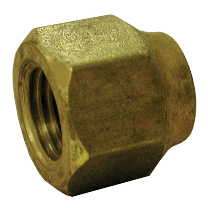 Jones Stephens 3/8" x 1/4" Brass Short Forged Flare Nut