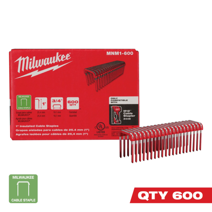 Milwaukee 1" Insulated Cable Staples