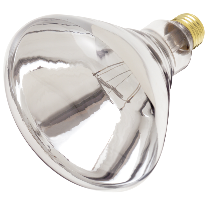Satco 250 Watt R40 Incandescent - Clear Heat - 6000 Average rated hours - Medium base - 120 Volt
