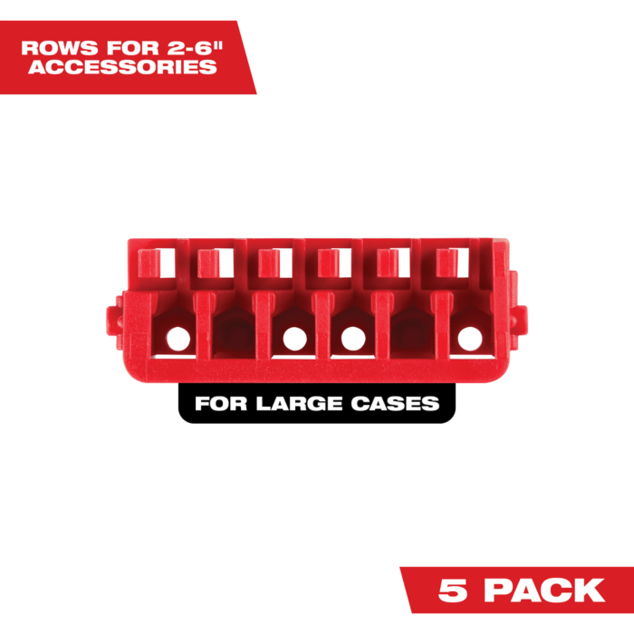 Milwaukee Large Case Rows for Impact Driver Accessories (5 PK)