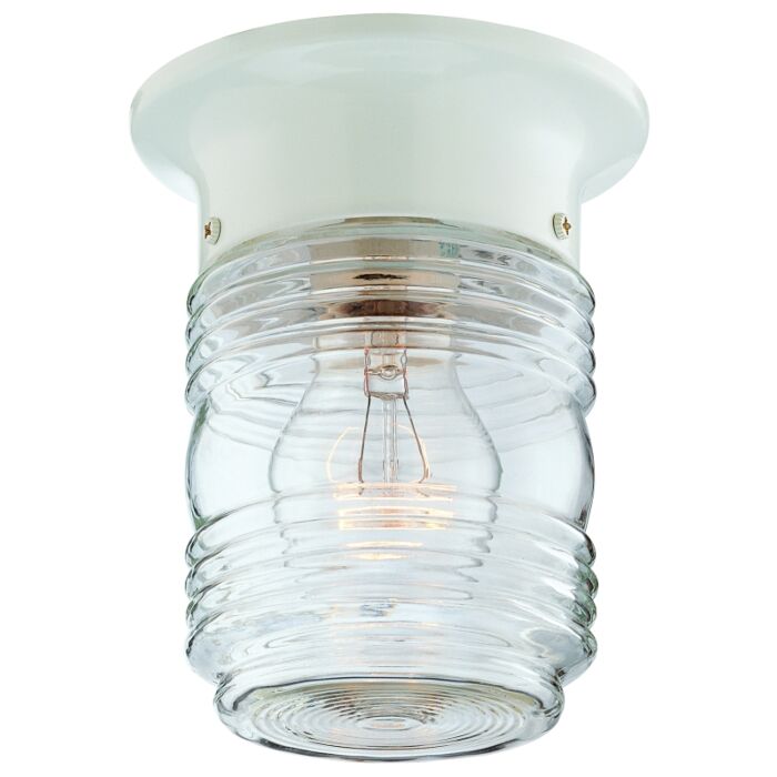 Boston Harbor HV-66919-WH-3L Porch Light, 120 V, 60 W, Steel Fixture, White Fixture