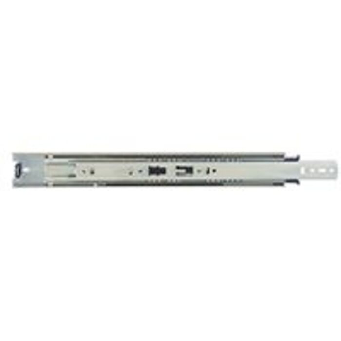 KV True-Trac TT100P 400 Drawer Slide, 100 lb, 400 mm L Rail, 12.7 mm W Rail, Zinc
