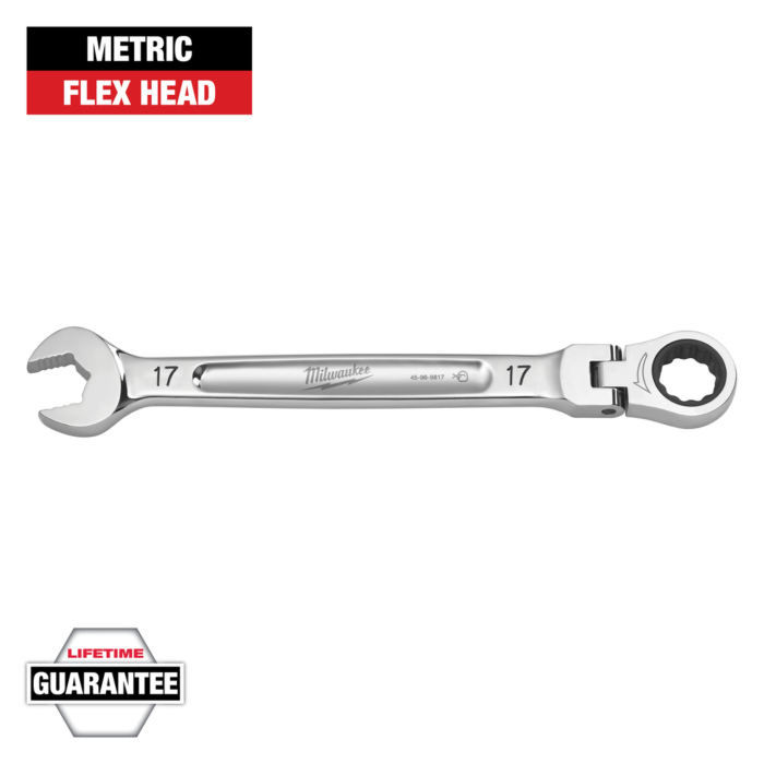 Milwaukee 17mm Flex Head Ratcheting Combination Wrench