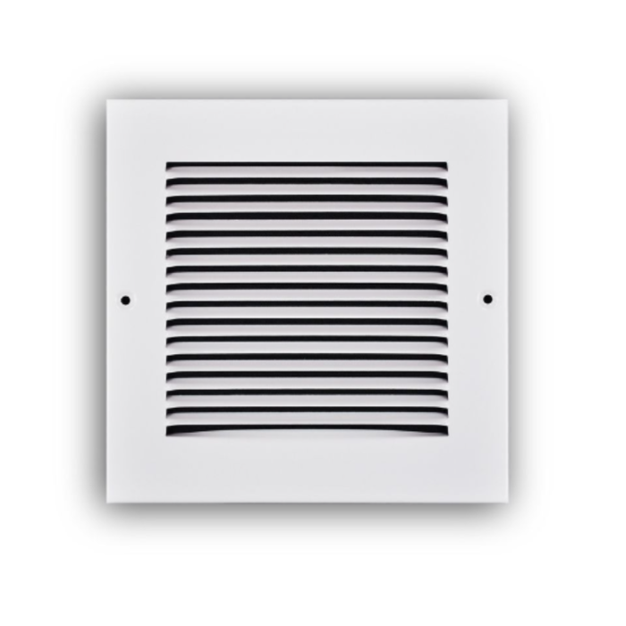 12 x 10 in Steel White Wall Return Grille