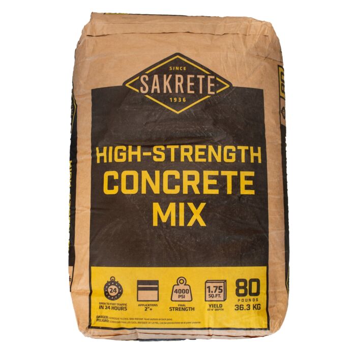 Sakrete High Strength Concrete Mix 4,000 PSI