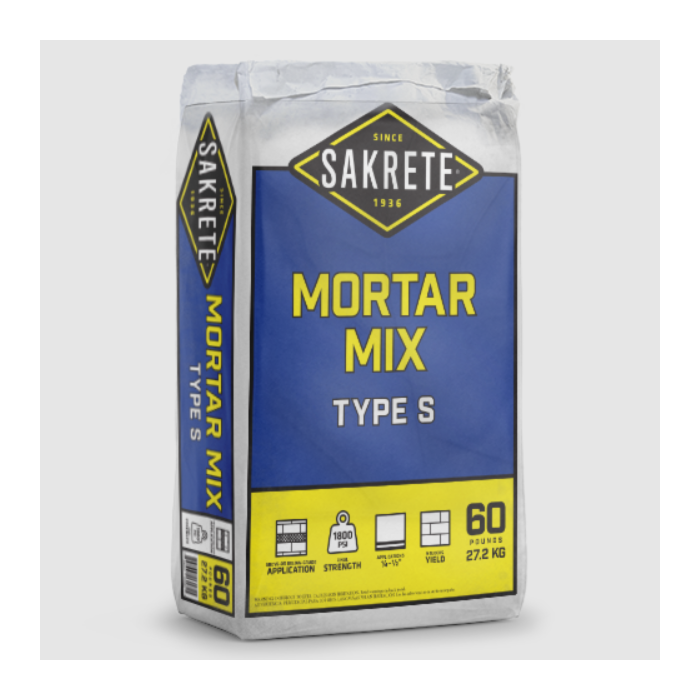 Sakrete Type S Mortar Mix - 80 lb