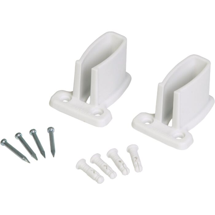 Closetmaid Wire Shelving Wall Bracket (White - 2pk)