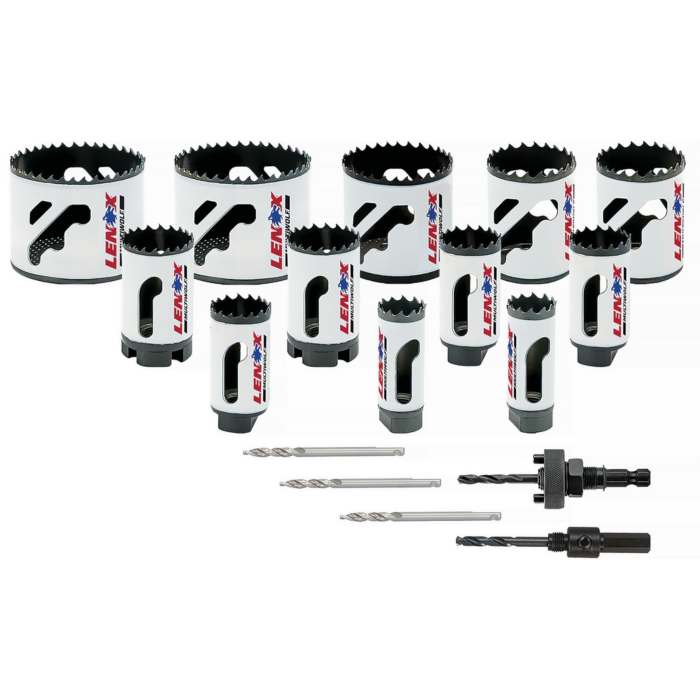 Lenox LENOX Hole Saw Kit, Bi-Metal, Speed Slot, 17-Piece