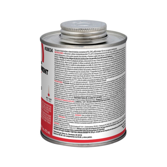 OATEY Oatey® 16 oz. All-Purpose ABS, PVC and CPVC Clear Cement
