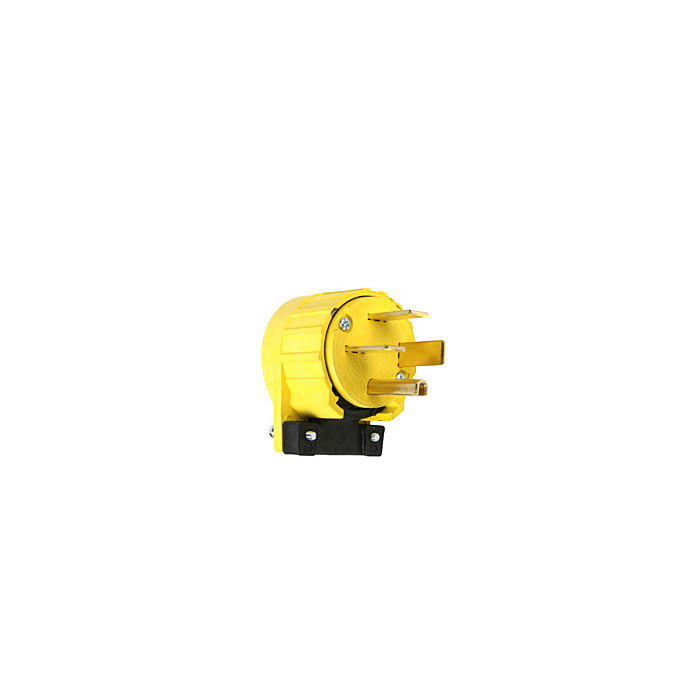 Pass & Seymour Miscellaneous Configurations - Angled Plug, Yellow