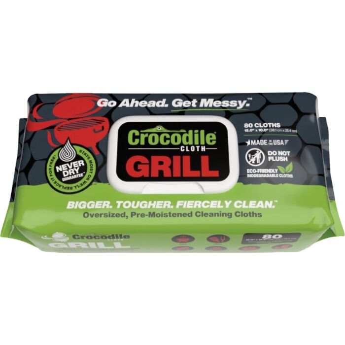 Crocodile Cloth Grill Cleaning Wipe (80-Count)