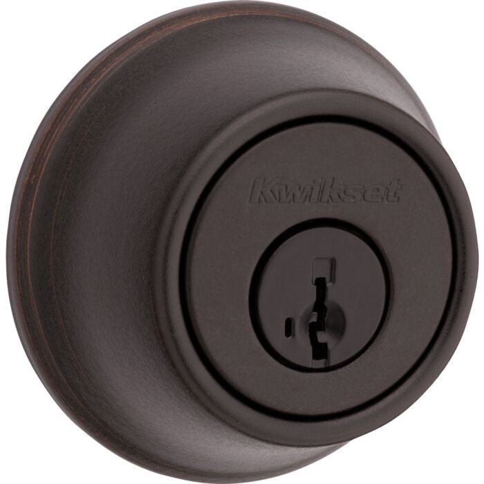 Kwikset 660 Single Cylinder Deadbolt with SmartKey, Venetian Bronze