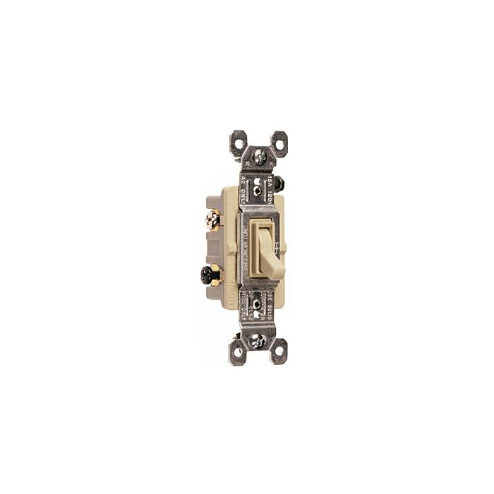 Pass & Seymour 3W SW 15A 120V GRD IVORY W/UPC
