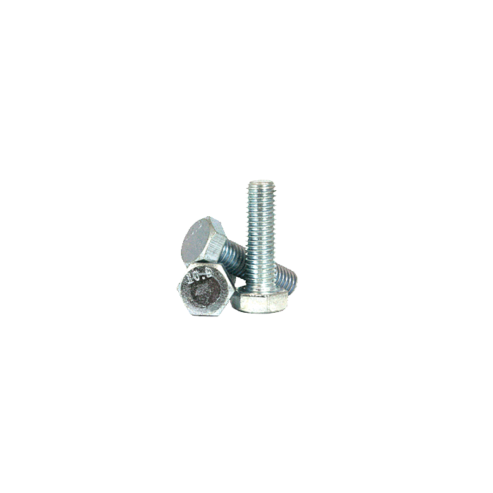 Hex Cap Screw, M6-1.00x70 mm, Coarse Thread, 10.9 Grade, Alloy Zinc Plated (Cr+3) - DIN931 / ISO4014