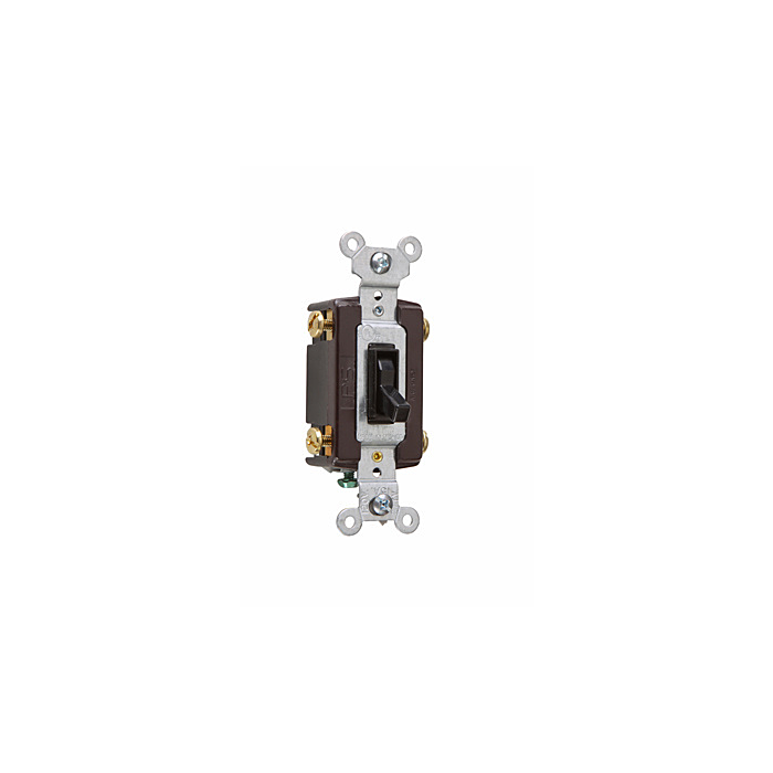 Pass & Seymour Trademaster® Grounding Toggle Switch, Black