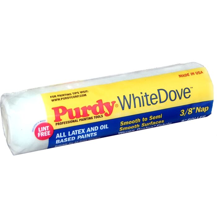 Purdy White Dove Woven Fabric Roller Cover - 9 in. x 3/8 in. Nap