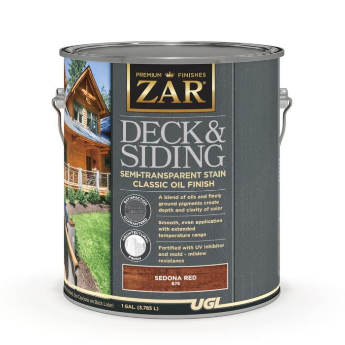 ZAR Deck and Siding Semi-Transparent Stain (Sedona Red) 1 gal