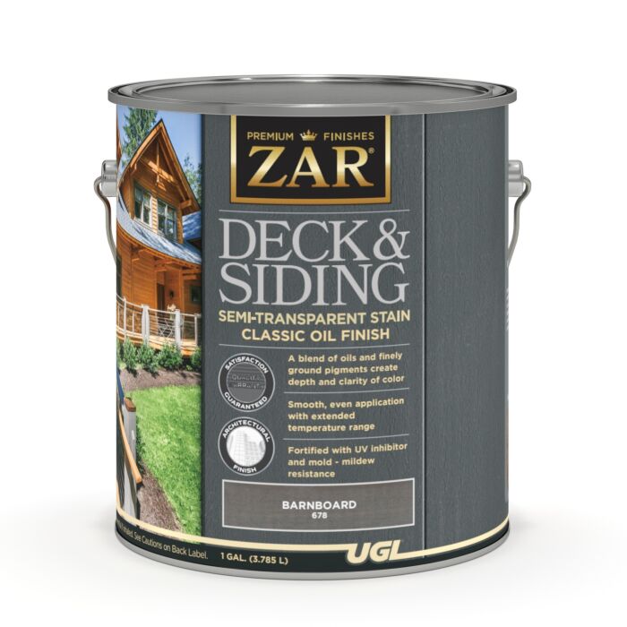 ZAR Deck and Siding Semi-Transparent Stain (Barnboard) 1 gal