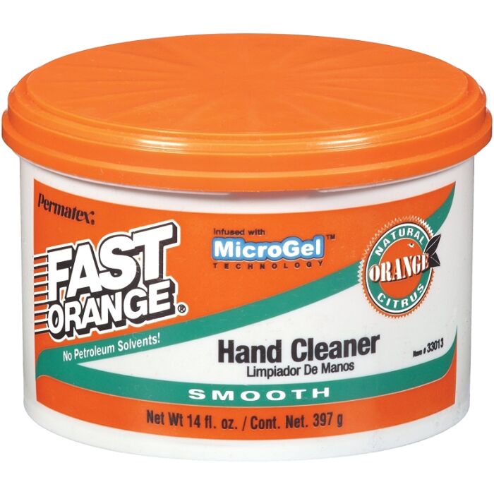 Permatex Fast Orange 33013 Hand Cleaner, Paste, White, Orange, 14