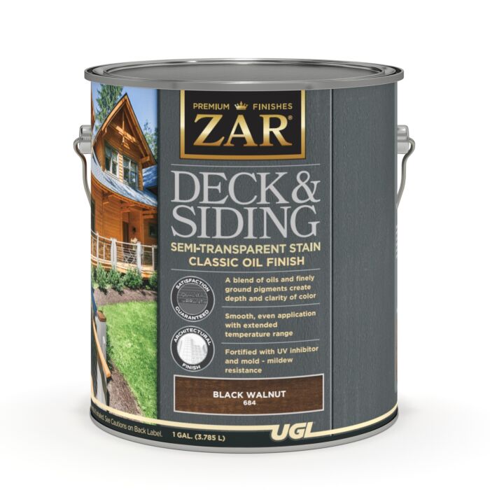 ZAR Deck and Siding Semi-Transparent Stain (Black Walnut) 1 gal